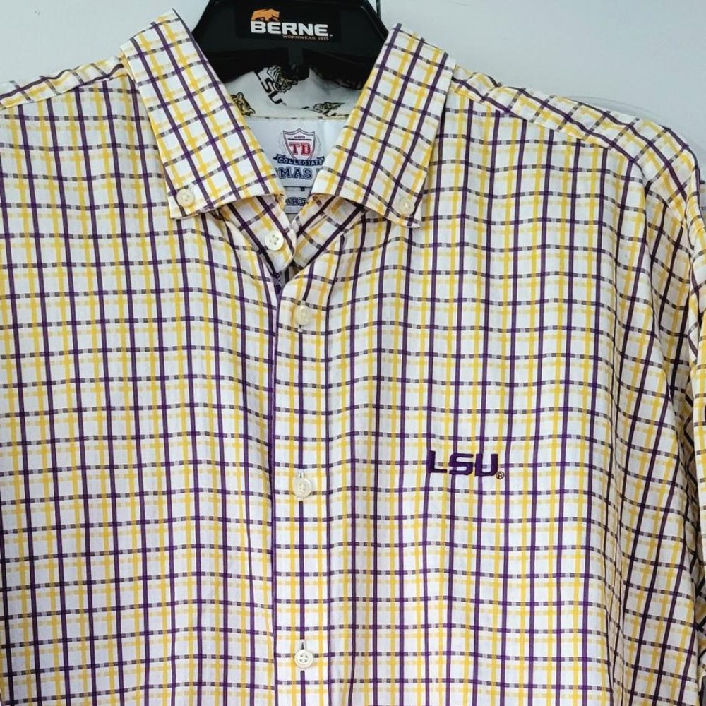 Thomas Dean Collegiate Men's Long-Sleeve Shirt XXLarge LSU